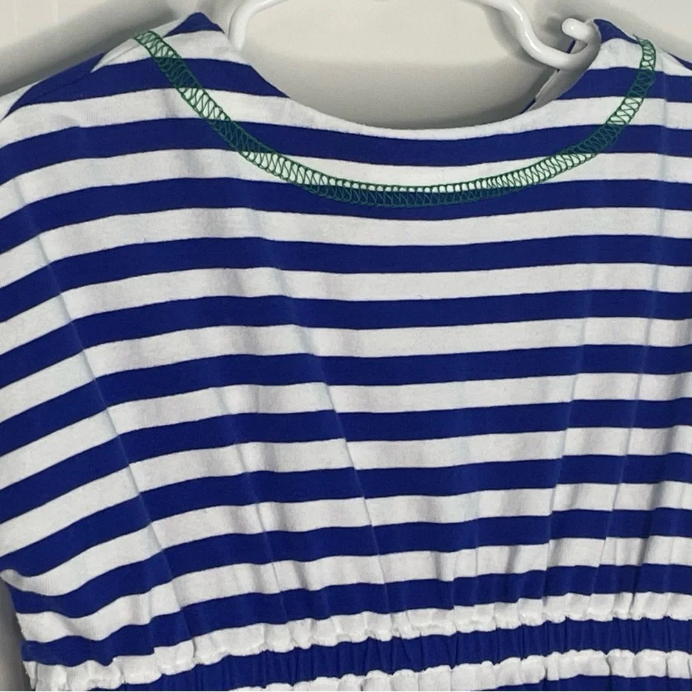 Florence Eiseman Girls Swim Coverup Stripes Blue White 4